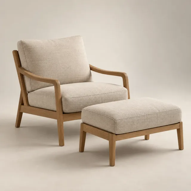 Cove Chair and Ottoman