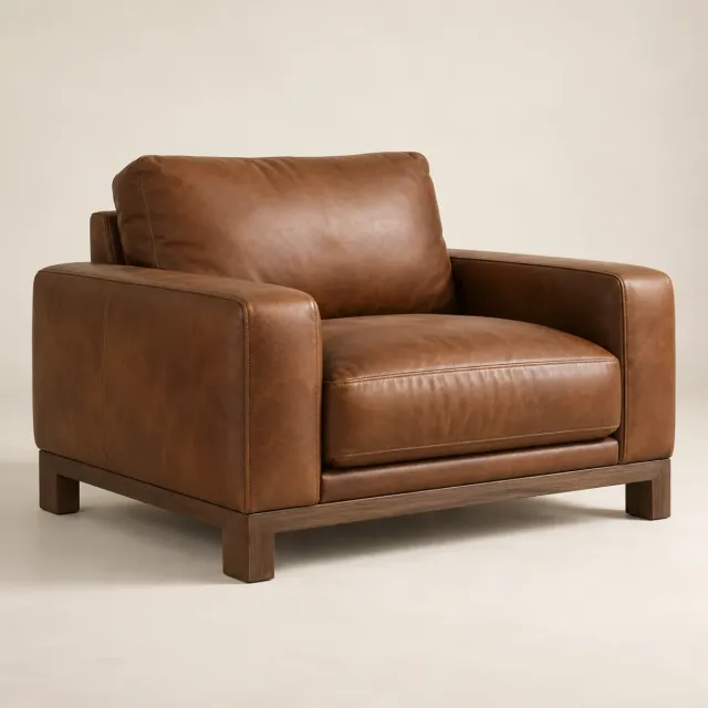 Haven Leather Lounge Chair