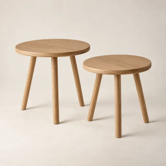 Cove Side Table Pair