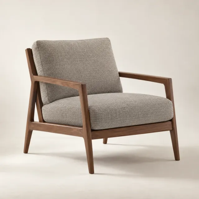 Frame Walnut Lounge Chair