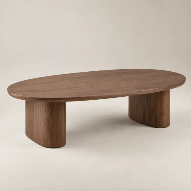 Low Oval Coffee Table