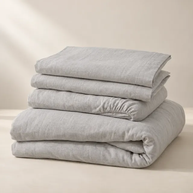 Mist Linen Bedding Set